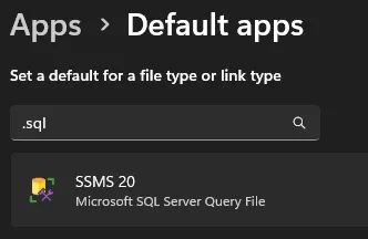 Under Default Apps